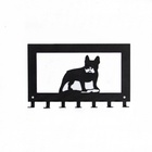 Porta Coleiras/chaves Buldog - Preto