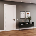 Porta com Batente 17 a 21cm de Giro Sarrafeada Zurique Laca Branco Direito ou Esquerdo 2,10x0,90m Ipumirim