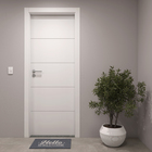 Porta com Batente De 13 a 17cm de Giro Sarrafeada Lucerna Plus Laca Branco Direito ou Esquerdo 2,10x0,7m Ipumirim