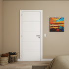 Porta com Batente De 13 a 17cm de Giro Sarrafeada Lucerna Plus Laca Branco Direito ou Esquerdo 2,10x0,9m Ipumirim