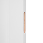 Porta com Batente De 13 a 17cm de Giro Sarrafeada Zurique Laca Branco Direito ou Esquerdo 2,10x0,6m Ipumirim