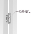 Porta com Batente De 17 a 21cm de Giro Sarrafeada Lucerna Plus Laca Branco Direito ou Esquerdo 2,10x0,7m Ipumirim