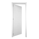 Porta com Batente De 17 a 21cm de Giro Sarrafeada Lucerna Plus Laca Branco Direito ou Esquerdo 2,10x0,8m Ipumirim