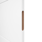 Porta com Batente De 17 a 21cm de Giro Sarrafeada Lucerna Plus Laca Branco Direito ou Esquerdo 2,10x0,8m Ipumirim