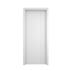 Porta com Batente De 17 a 21cm de Giro Sarrafeada Zurique Laca Branco Direito ou Esquerdo 2,10x0,6m Ipumirim