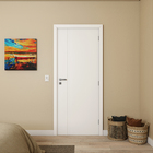 Porta com Batente De 17 a 21cm de Giro Sarrafeada Zurique Laca Branco Direito ou Esquerdo 2,10x0,9m Ipumirim