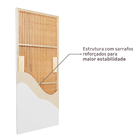 Porta com Batente De 21 a 25cm de Giro Sarrafeada Lisa Laca Branco Direito ou Esquerdo 2,10x0,80m Ipumirim