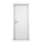 Porta com Batente de Giro Madeira Sarrafeada Lisa Lacca Touch Bianco Lado Direito ou Esquerdo 2,10x0,60m Concrem Wood