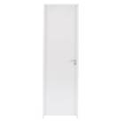 Porta com Batente 7,5cm de Giro Madeira Colméia Lisa Primer Branco Para Drywall Lado Esquerdo 2,10x0,92m Eucatex