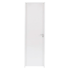 Porta com Batente 9,5cm de Giro Madeira Colméia Lisa Primer Branco Para Drywall Lado Direito 2,10x0,82m Eucatex