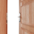 Porta com Batente de Giro Decorada Madeira Maciça Natural Lado Direito 2,10x0,80m Cruzeiro