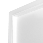 Porta com Batente de Giro de Madeira Decorada Pintura UV Branco Lado Esquerdo 2,10x0,60m Artens