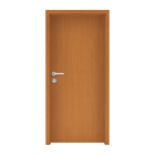 Porta com Batente de Giro Lisa Madeira Colméia Pintura UV Curupixá Lado Esquerdo 2,10x0,70m Artens