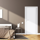 Porta com Batente de Giro Lisa Madeira Colméia Pintura UV Branco Lado Direito 2,10x0,80m Artens