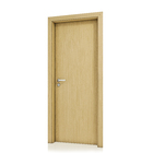 Porta com Batente de Giro de Madeira Sarrafeada Lisa Pintura UV Freijó Lado Direito 2,10x0,70m Concrem Wood