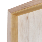 Porta com Batente de Giro de Madeira Sarrafeada Lisa Lâmina Crua Pinus Lado Esquerdo 2,10x0,82m Esquadrias Sidney