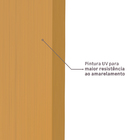 Porta com Batente de Giro de Madeira Sarrafeada Lisa Pintura UV Curupixá Vivace Lado Direito 2,10x0,60m Artens