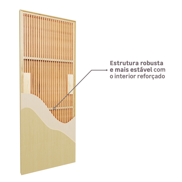 Kit de Porta de Madeira com Batente Vivace UV: Estrutura robusta e mais estável com o interior reforçado