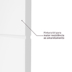 Porta com Batente de Giro de Madeira Sarrafeada Decorada Pintura UV Branco Vivace Lado Direito 2,10x0,70m Artens