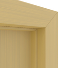 Porta com Batente de Giro de Madeira Sarrafeada Lisa Pintura UV Freijó Vivace Lado Esquerdo 2,10x0,70m Artens