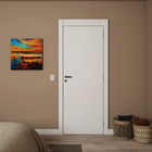 Porta com Batente de Giro 12cm a 19cm Sarrafaeada Lisa Lacca Touch Bianco Lado Direito ou Esquerdo 2,10x0,70m