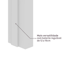 Porta com Batente de Giro 12cm a 19cm Sarrafaeada Lisa Lacca Touch Bianco Lado Direito ou Esquerdo 2,10x0,70m