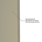 Porta com Batente de Giro De 12 a 19cm Sarrafaeada Lisa Lacca Touch Fendi Lado Direito ou Esquerdo 2,10x0,7m Vivace Plus