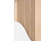 Porta com Batente de Giro de Madeira Sarrafeada Lisa Pintura UV Branco Vivace Lado Direito 2,10x0,80m Artens