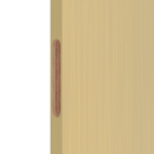 Porta com Batente de Giro de Madeira Sarrafeada Lisa Pintura UV Freijó Vivace Lado Esquerdo 2,10x0,80m Artens