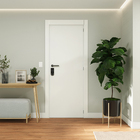 Porta com Batente de Giro De 12 a 19cm Sarrafeada Lisa Lacca Touch Bianco Lado Direito ou Esquerdo 2,10x0,8m Vivace Plus