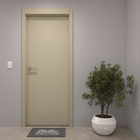 Porta com Batente de Giro De 12 a 19cm Sarrafaeada Lisa Lacca Touch Fendi Lado Direito ou Esquerdo 2,10x0,8m Vivace Plus