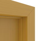 Porta com Batente de Giro de Madeira Sarrafeada Decorada Pintura UV Curupixá Vivace Lado Direito 2,10x0,90m Artens