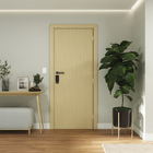 Porta com Batente de Giro de Madeira Sarrafeada Lisa Pintura UV Freijó Vivace Lado Esquerdo 2,10x0,90m Artens