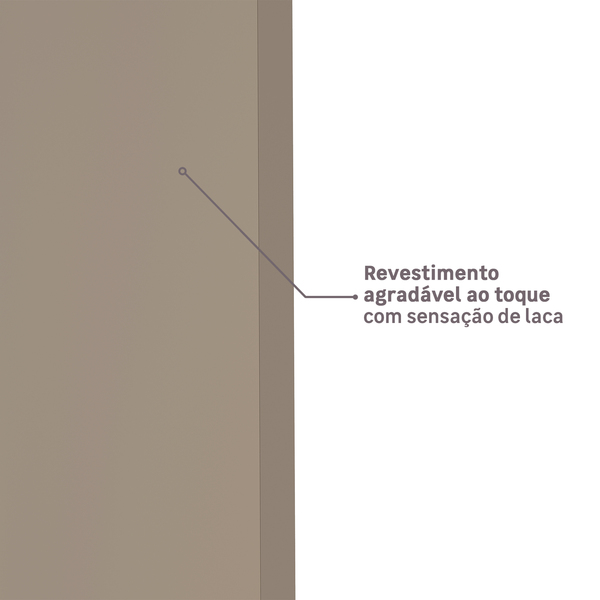 Kit de Porta de Madeira com Batente Vivace Plus: Revestimento agradável ao toque, com sensação de Laca