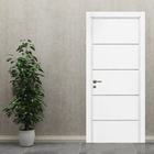 Porta com Batente de Giro de Madeira Sarrafeada Decorada Laca Branco Modelo Laca Pu 2,10x0,70m Ipumirim