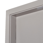 Porta com Batente de Giro Lisa Madeira Sarrafeada Laca Pu Fendi Acetinado Modelo Delicata 2,10x0,90m Rohden Portas