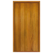 Porta com Batente Pivotante Decorada Ripada Madeira Maciça Cedro Natural 2,10x1,20m Galon