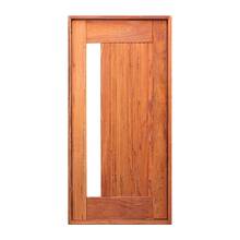 Porta com Batente Pivotante Decorada Madeira Maciça Cedro Modelo Ártemis 2,10x1,20m Galon