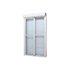 Porta Com Persiana Integrada Automatizada Em Alumínio Branco