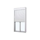 Porta Com Persiana Integrada Em Alumínio Branco Automatizada