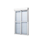 Porta Com Persiana Integrada Em Alumínio Branco Caribe Max 22