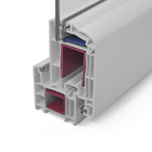 Porta com Visor de Giro PVC Branco 2,10x0,90m Lado Direito Shine