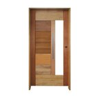 Porta Com Visor Mista Batente Misto 14 Puxador Barra Chata 11