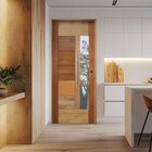 Porta Com Visor Mista Batente Misto 14 Puxador Barra Chata 92