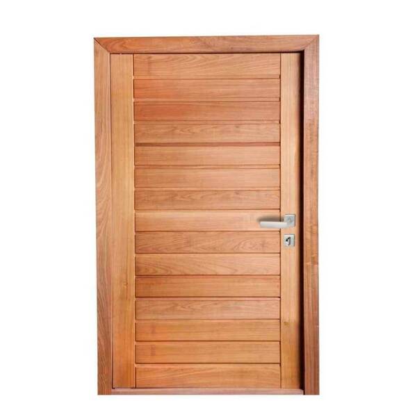 Porta Completa Ad01 70x210cm Em Madeira Maciça Tauari