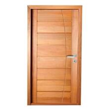 Porta Completa Bbb Frisada Em Arco 60x210cm Em Madeira Maciça