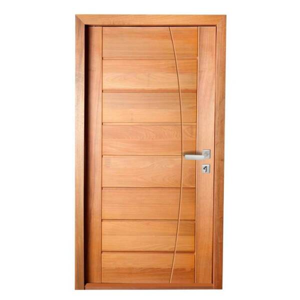 Porta Completa Bbb Frisada Em Arco Em Madeira Maciça Tauari 8