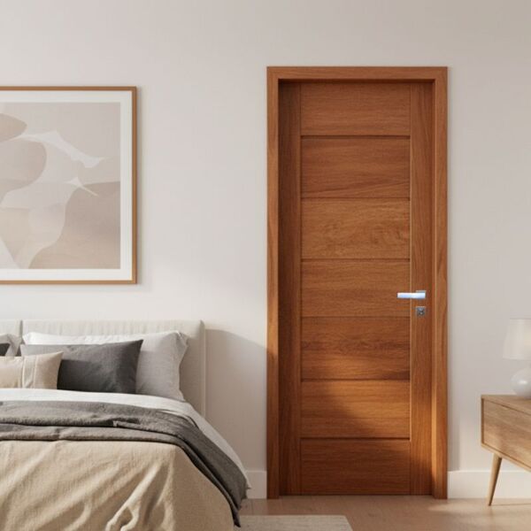 Porta Completa Bbb Linha Econômica 72x210cm Em Madeira Maciça