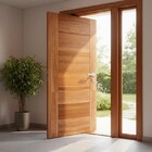 Porta Completa Bbb Linha Econômica Em Madeira Maciça Cedro Ar