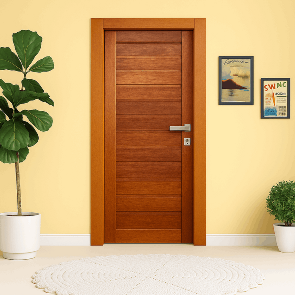 Porta Completa Comercial Linha Econômica 62x210cm Em Madeira